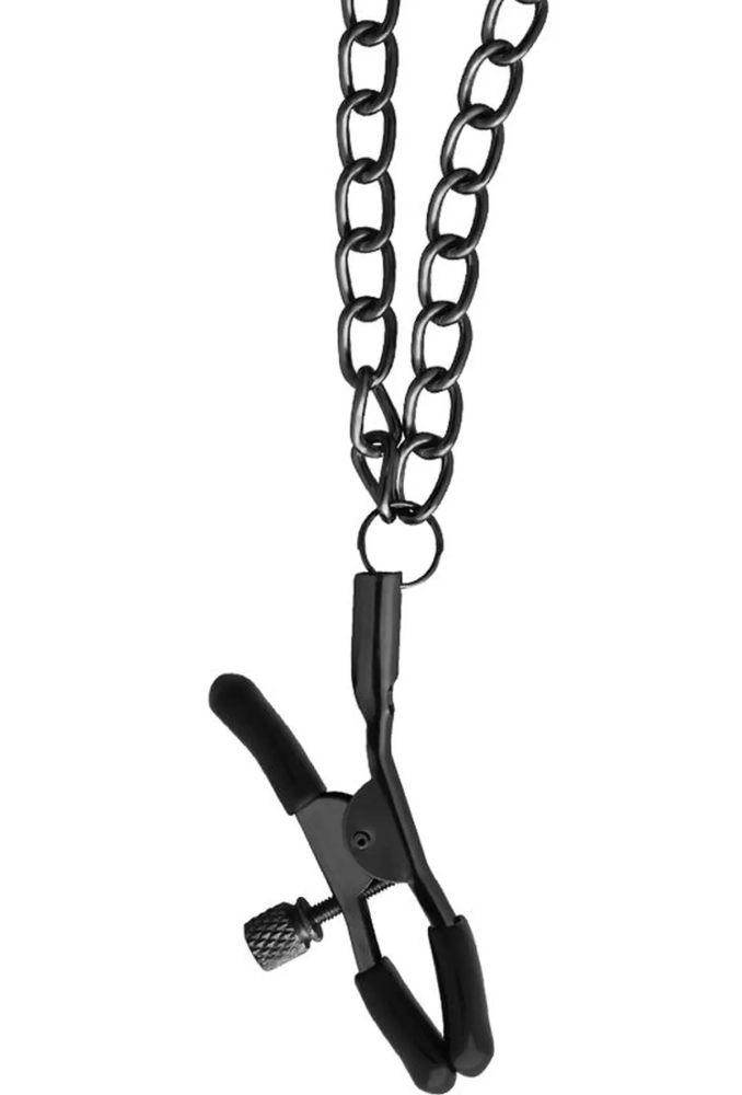 Begme Black Edition Premium Nipple Clamps - klipsy na sutki z łańcuszkiem 3.webp