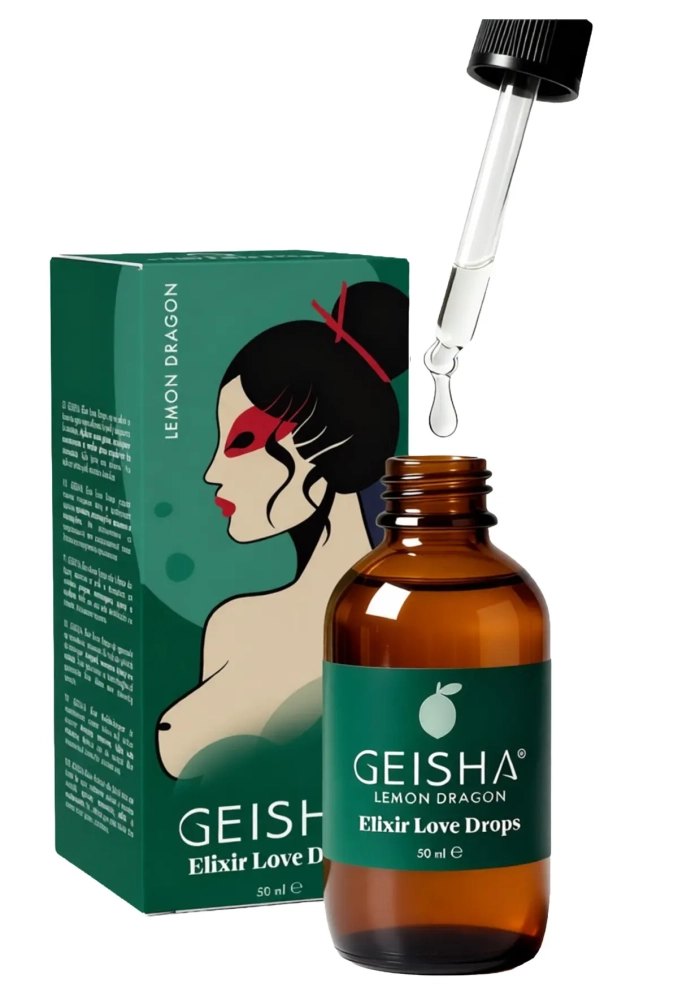 Geisha Elixir Love Drops Lemon Dragon 50 ml - krople wzmacniające doznania 2.webp