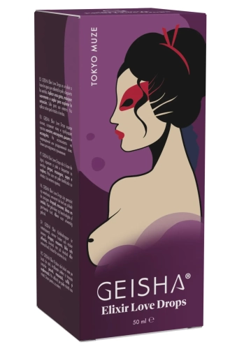 Geisha Elixir Love Drops Tokyo Muze 50 ml - krople wzmacniające doznania