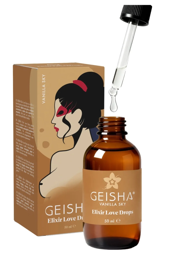 Geisha Elixir Love Drops Vanilla Sky 50 ml - krople wzmacniające doznania 2.webp