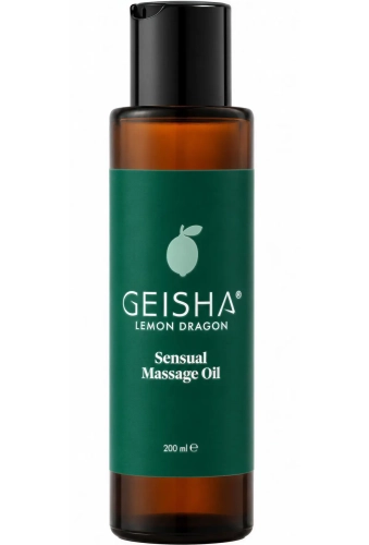 Geisha Sensual Massage Oil  Lemon Dragon 200 ml - olejek do masażu