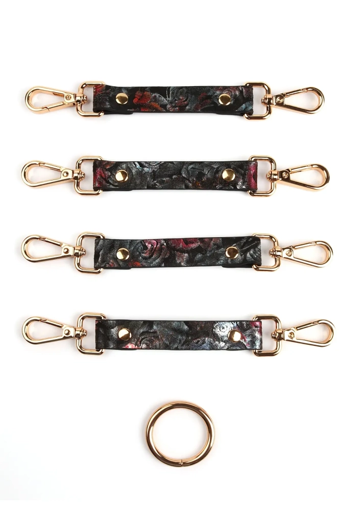 Geisha Floral Jacquard Hogtie - krzyżak do kajdanek 3.webp