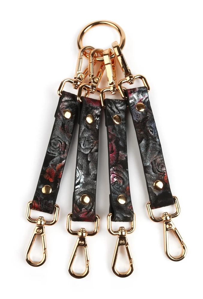 Geisha Floral Jacquard Hogtie - krzyżak do kajdanek 2.webp