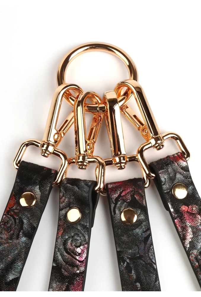 Geisha Floral Jacquard Hogtie - krzyżak do kajdanek 6.webp