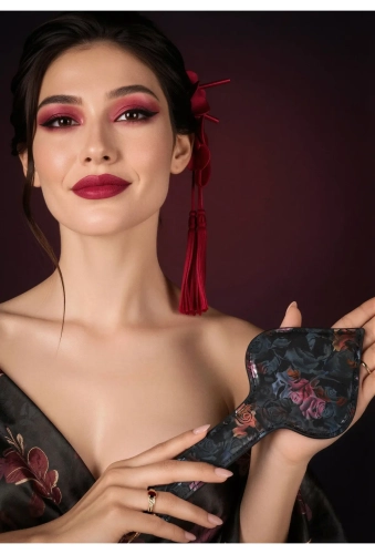 Geisha Floral Jacquard Paddle - packa