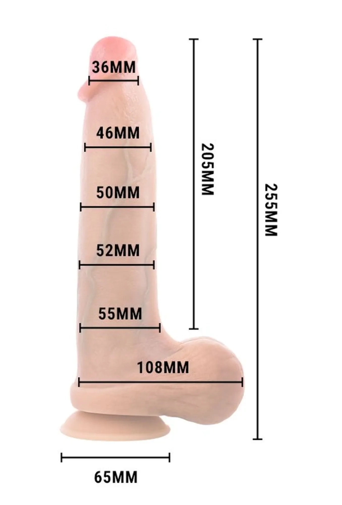 Mr.Intense Bruce XL Dildo 25,5 cm - dildo z płynnego silikonu 2.webp