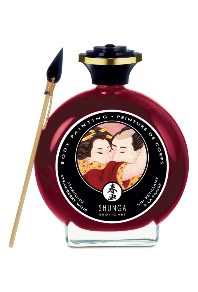 SHUNGA Body Painting Strawberry Wine - czekolada do pisania po ciele 2.webp