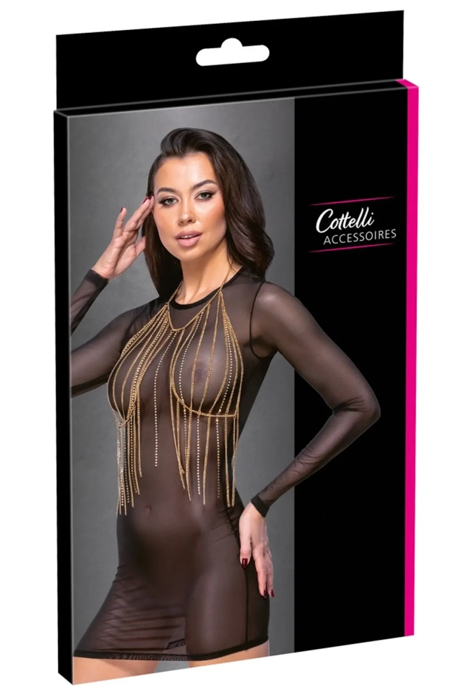 Cottelli Chain Top Gold - ozdobne łańcuszki.webp
