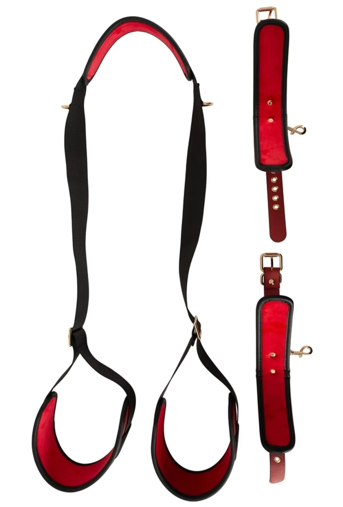 Bad Kitty NeckThigh Restraint Set - kajdanki na uda i ręce 3.webp