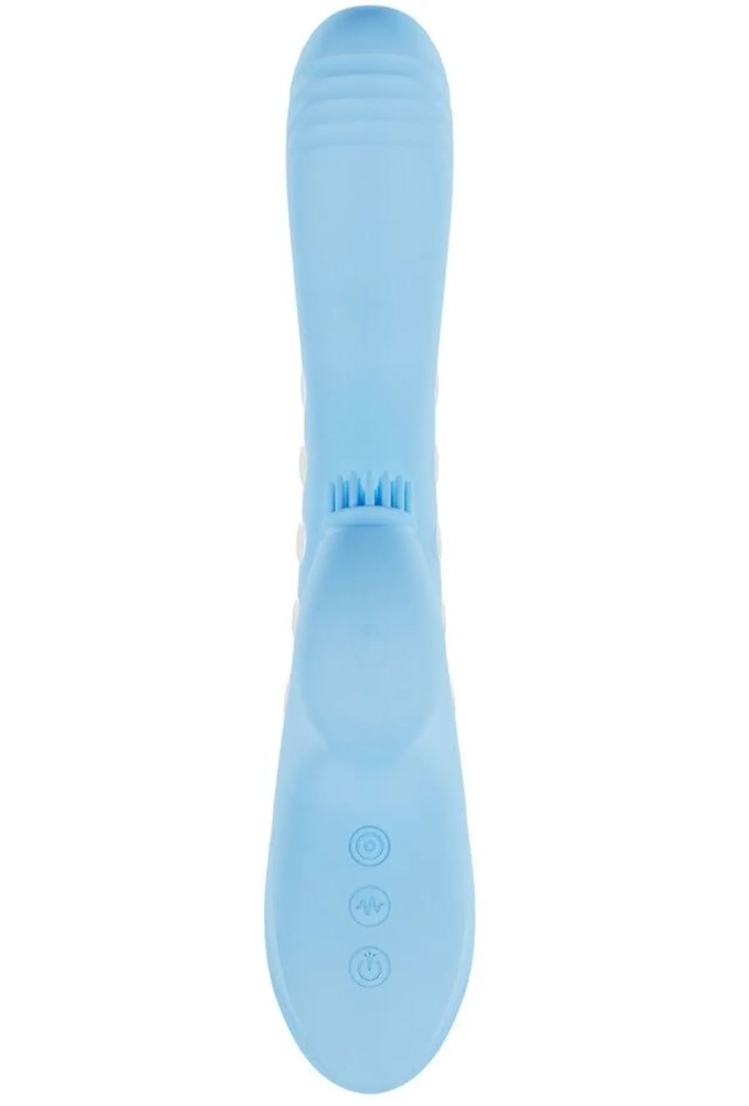 Dolce Vive Andria Blue - Wibrujący stymulator łechtaczki z funkcją stymulacji pulsacyjnej i podświetleniem LED 4.webp