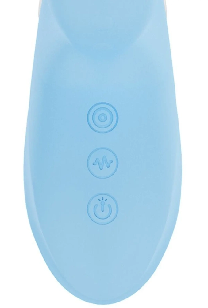 Dolce Vive Andria Blue - Wibrujący stymulator łechtaczki z funkcją stymulacji pulsacyjnej i podświetleniem LED 6.webp