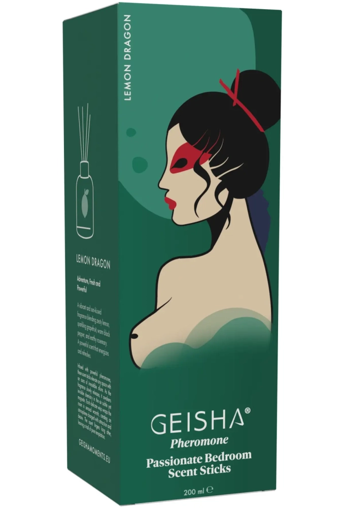 Geisha Pheromone Bedroom Scent Sticks Lemon Dragon 200 ml - feromony dla obojga 2.webp