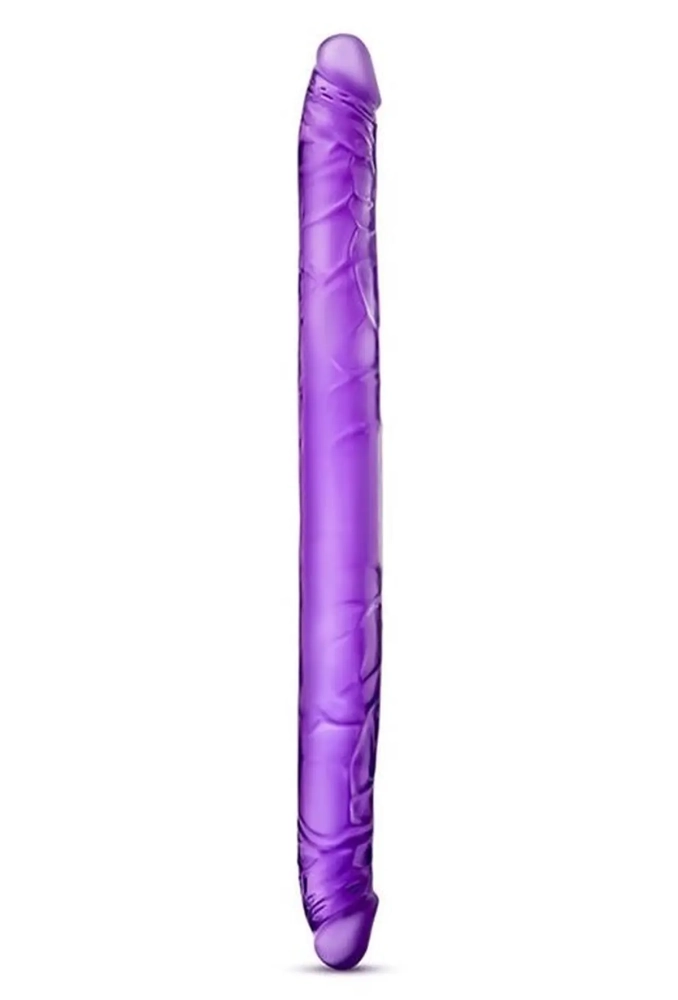 B Yours 16inch Double Dildo Purple - podwójne dildo.webp