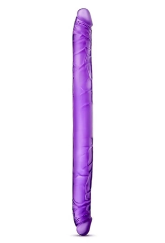 B Yours 16inch Double Dildo Purple - podwójne dildo