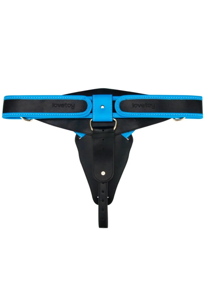 Lovetoy Vibrating Enhanced Strap on Set 8'' - proteza penisa z pasem 8.webp