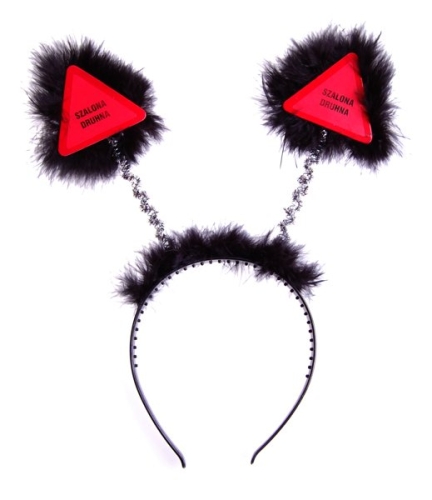 Różki "Szalona druhna" - czarne